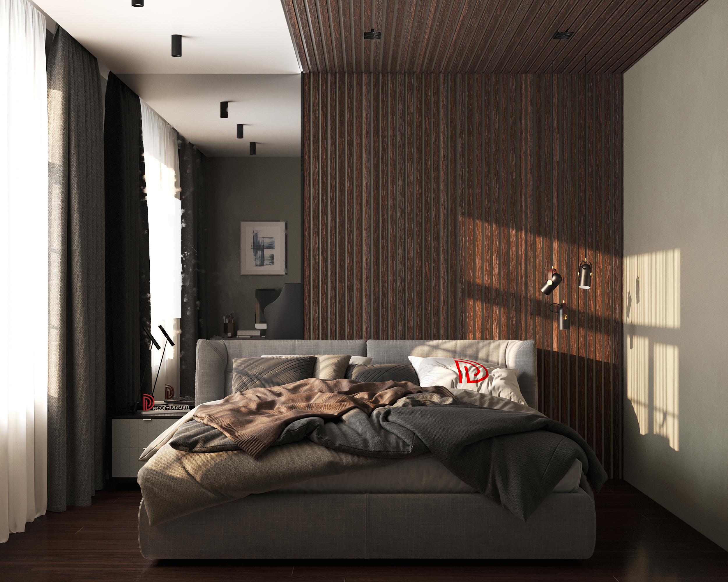 Рейка декоративная Decor-Dizayn 618-73SH 3000×40×15 фото в интерьере