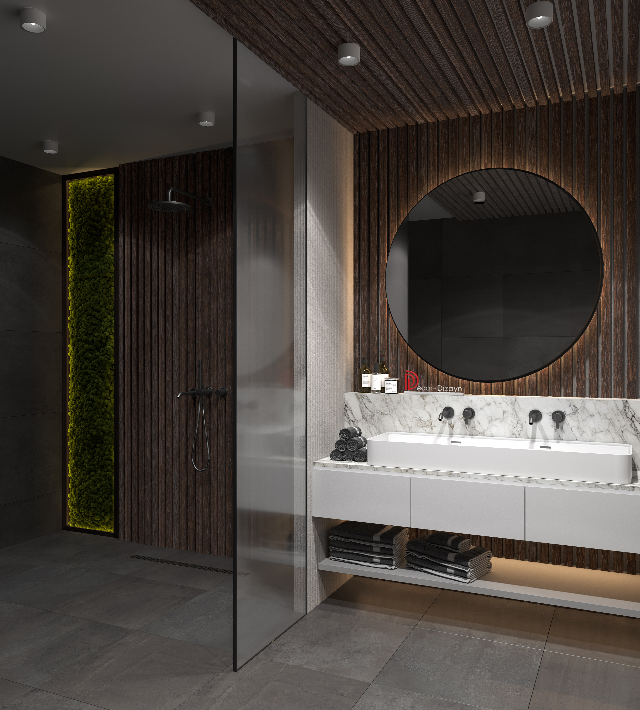 Рейка декоративная Decor-Dizayn 618-73SH 3000×40×15 фото в интерьере