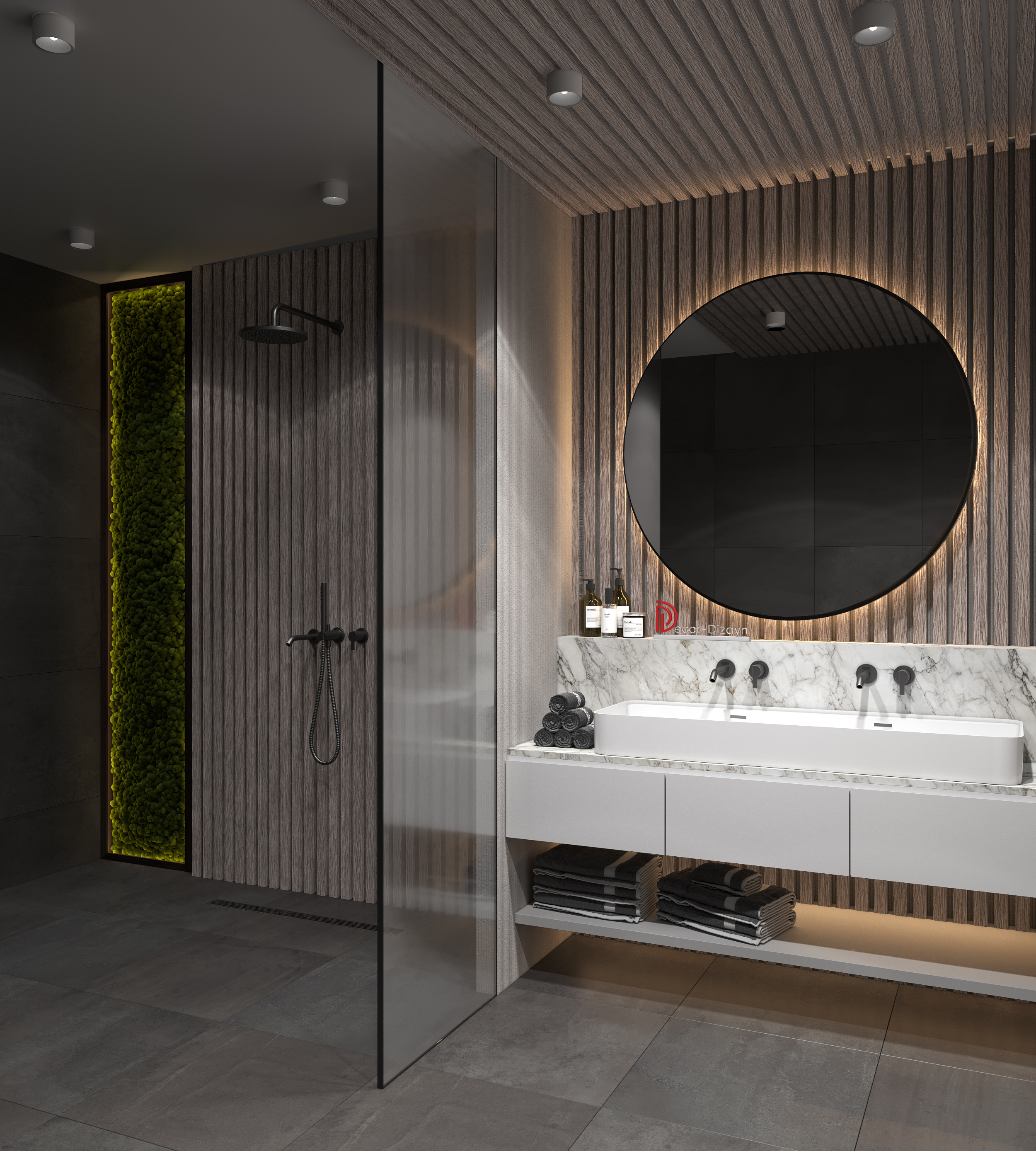 Рейка декоративная Decor-Dizayn 618-80SH 3000×40×15 фото в интерьере