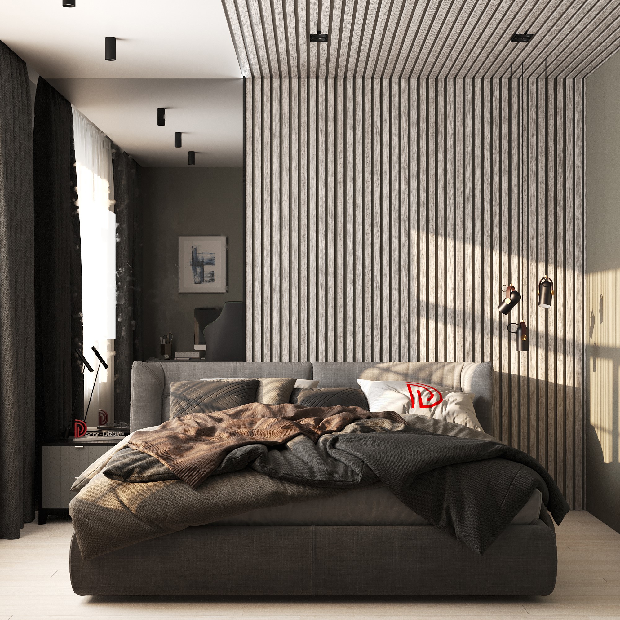 Рейка декоративная Decor-Dizayn 618-89SH 3000×40×15 фото в интерьере