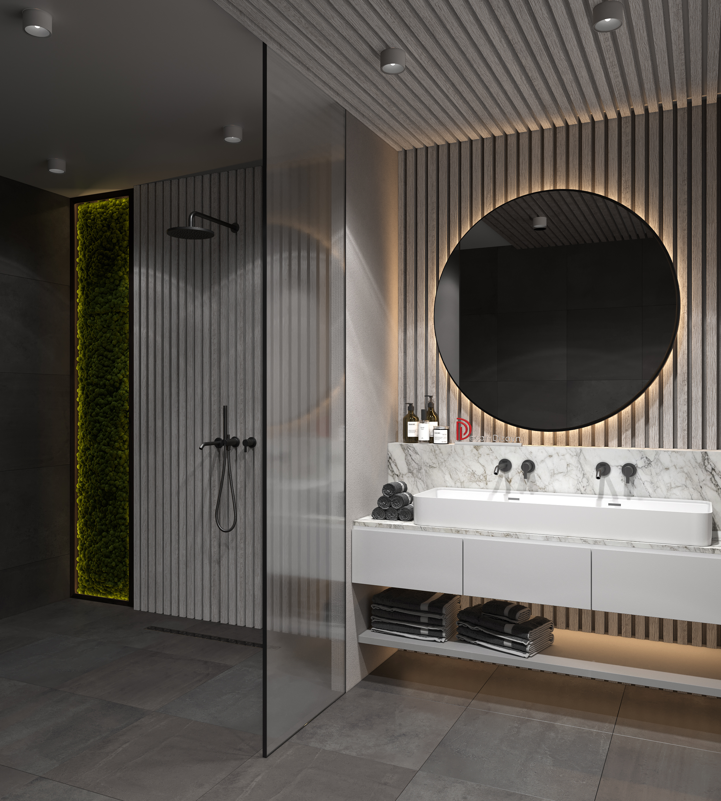 Рейка декоративная Decor-Dizayn 618-89SH 3000×40×15 фото в интерьере