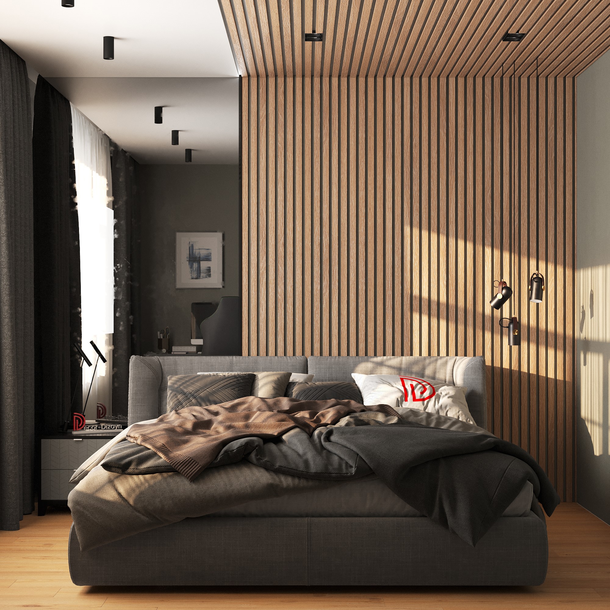 Рейка декоративная Decor-Dizayn 618-90SH 3000×40×15 фото в интерьере