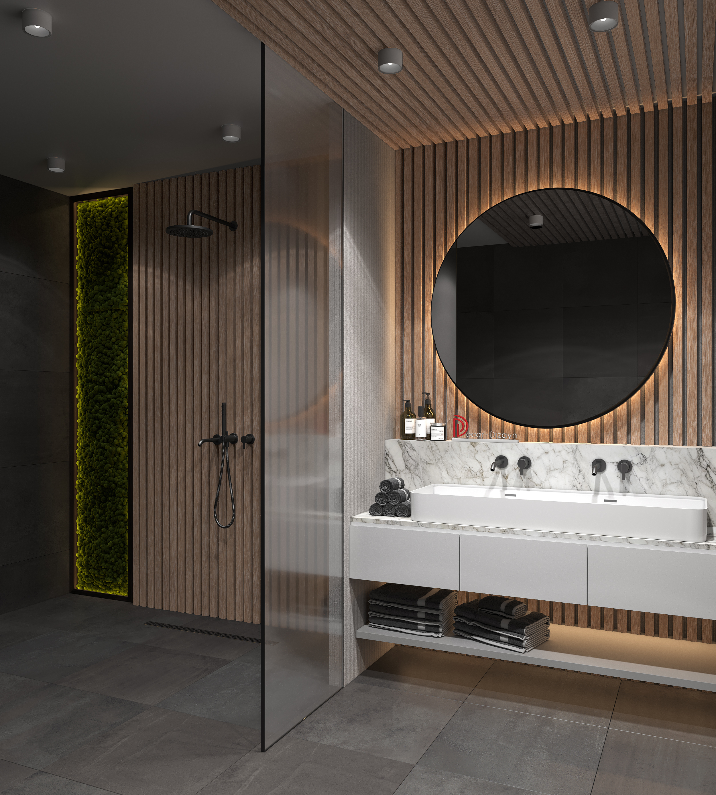 Рейка декоративная Decor-Dizayn 618-90SH 3000×40×15 фото в интерьере