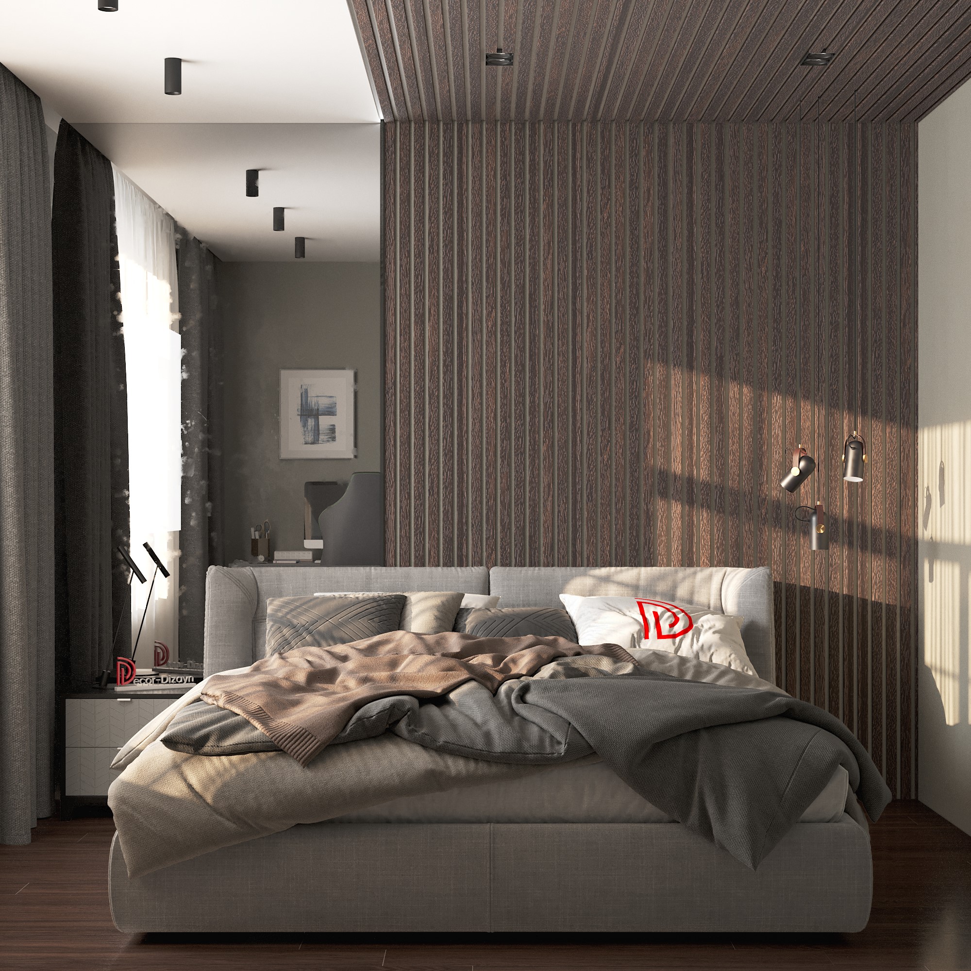 Рейка декоративная Decor-Dizayn 618-93SH 3000×40×15 фото в интерьере
