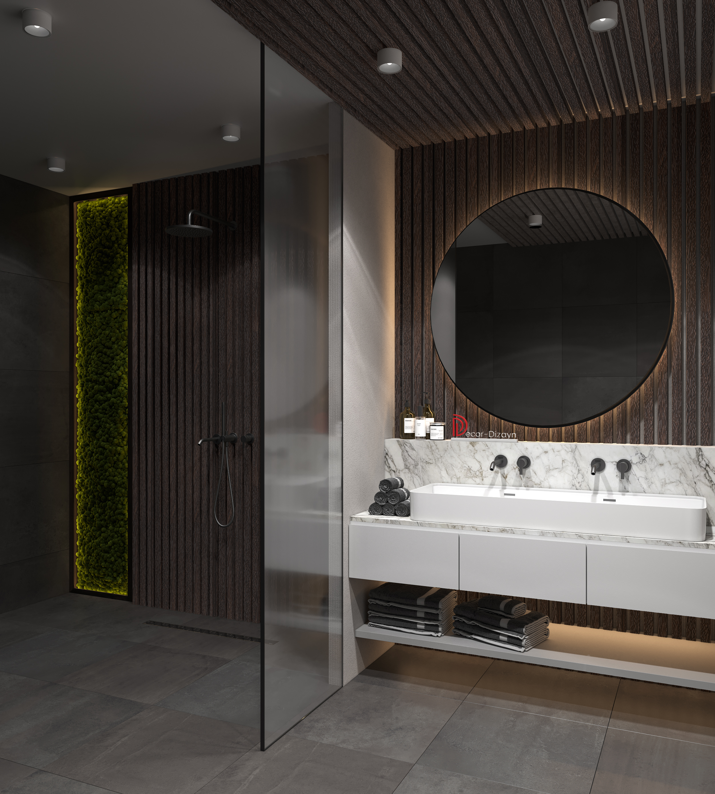 Рейка декоративная Decor-Dizayn 618-93SH 3000×40×15 фото в интерьере