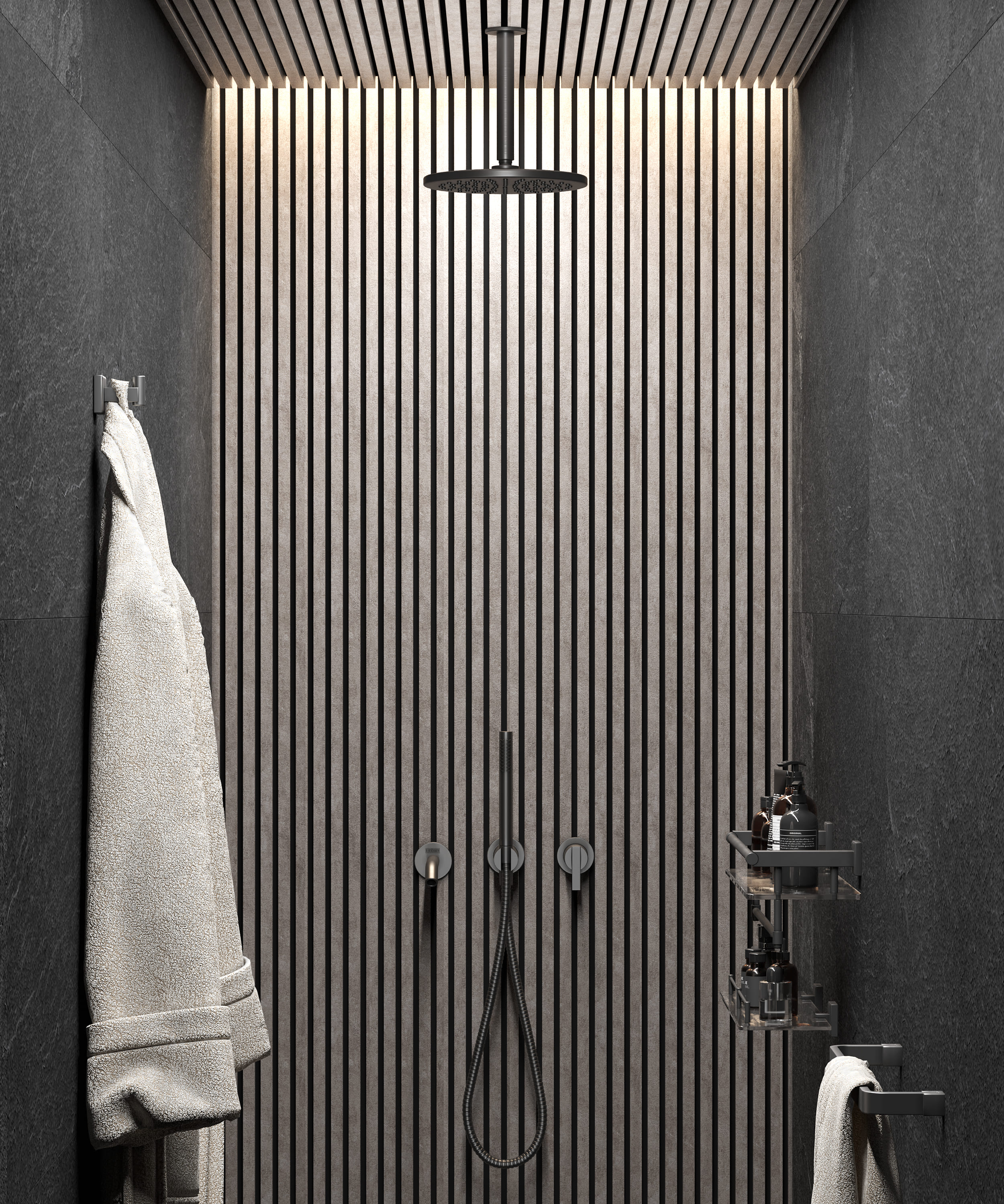 Рейка декоративная Decor-Dizayn 622-25 3000×20×20 фото в интерьере