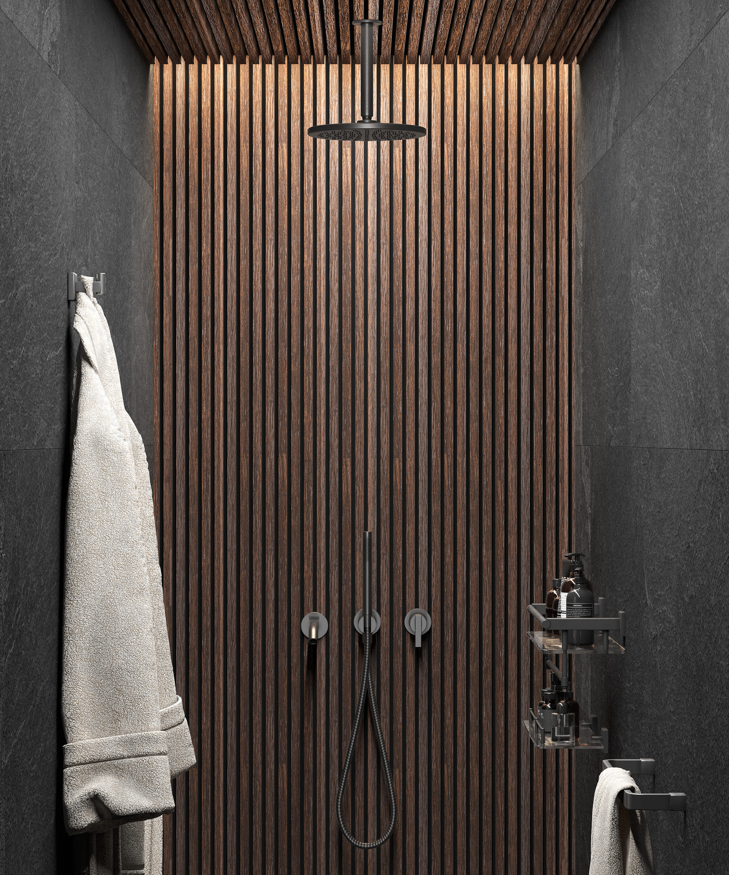 Рейка декоративная Decor-Dizayn 622-73SH 3000×20×20 фото в интерьере