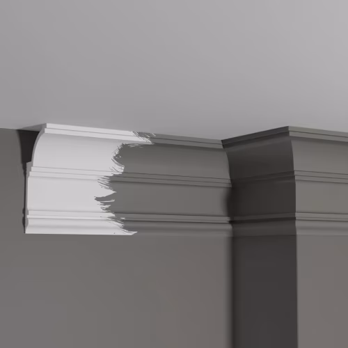 Потолочный плинтус под покраску Decor-Dizayn Грани DD517 2000×60×120