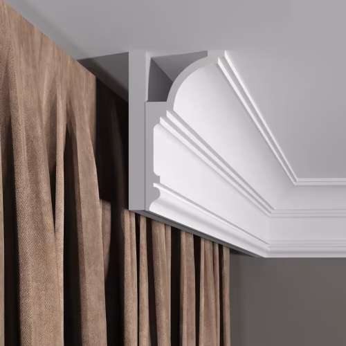 Потолочный плинтус под покраску Decor-Dizayn Грани DD517 2000×60×120