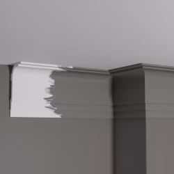 Потолочный плинтус под покраску Decor-Dizayn Грани DD516 2000×60×120