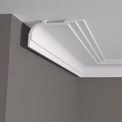 Потолочный плинтус под покраску Decor-Dizayn Грани DD516 2000×60×120