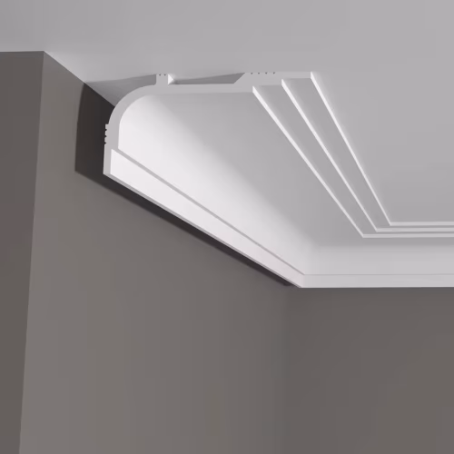 Потолочный плинтус под покраску Decor-Dizayn Грани DD516 2000×60×120