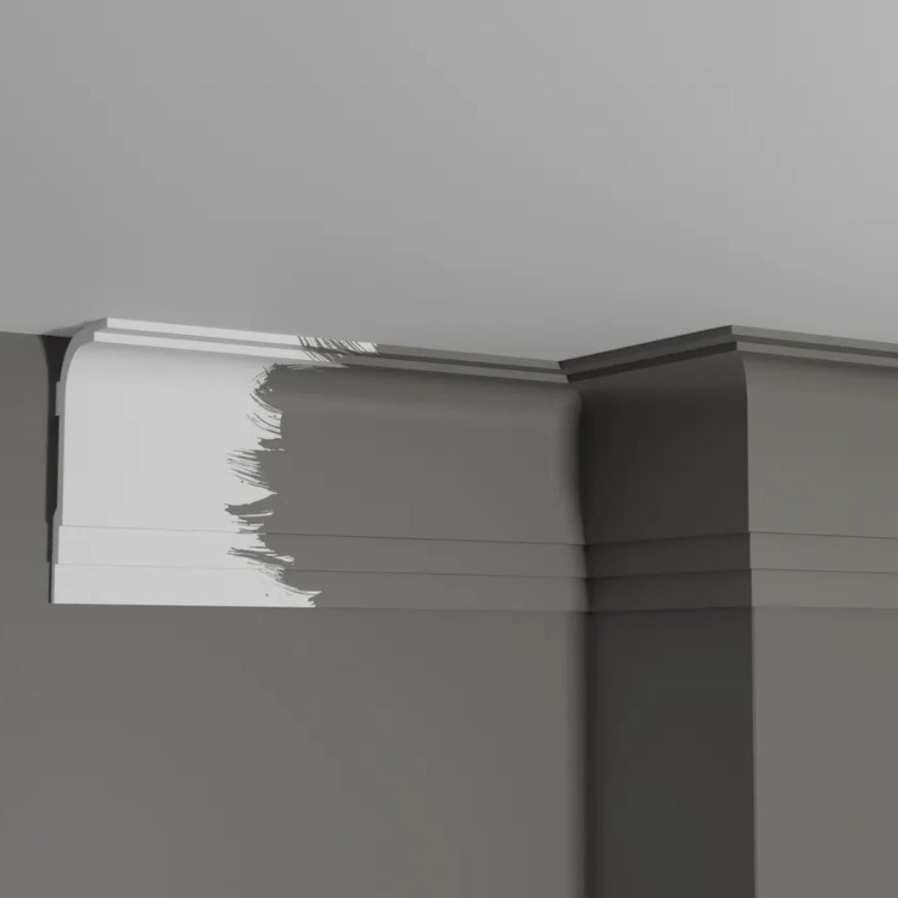 Потолочный плинтус под покраску Decor-Dizayn Грани DD516 2000×60×120