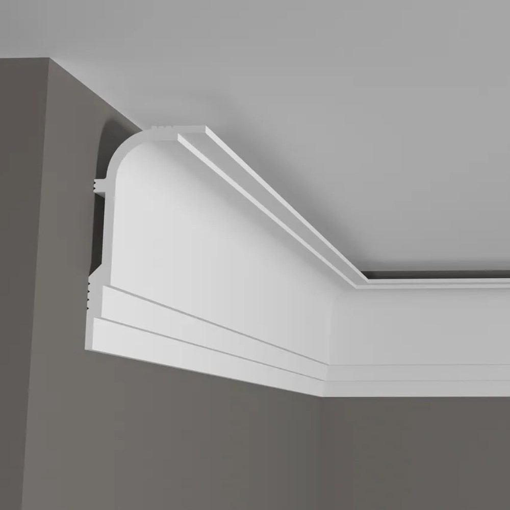 Потолочный плинтус под покраску Decor-Dizayn Грани DD516 2000×60×120