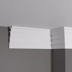 Потолочный плинтус под покраску Decor-Dizayn Грани DD514 2000×43×120