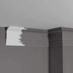 Потолочный плинтус под покраску Decor-Dizayn Грани DD515 2000×50×100