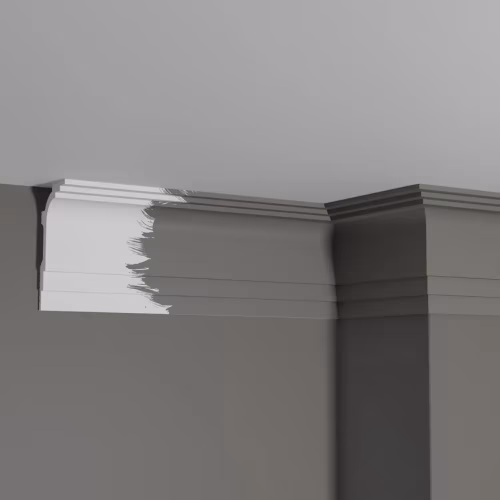 Потолочный плинтус под покраску Decor-Dizayn Грани DD515 2000×50×100