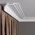 Потолочный плинтус под покраску Decor-Dizayn Грани DD515 2000×50×100 фото в интерьере