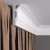 Потолочный плинтус под покраску Decor-Dizayn Грани DD515 2000×50×100 фото в интерьере