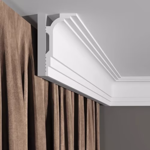 Потолочный плинтус под покраску Decor-Dizayn Грани DD515 2000×50×100