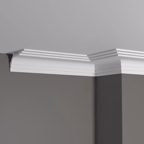 Потолочный плинтус под покраску Decor-Dizayn Грани DD515 2000×50×100