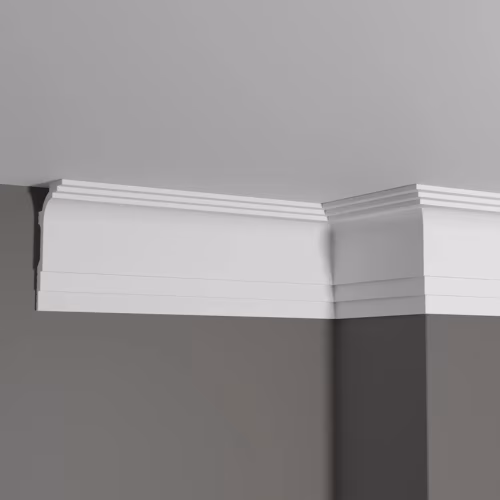 Потолочный плинтус под покраску Decor-Dizayn Грани DD515 2000×50×100