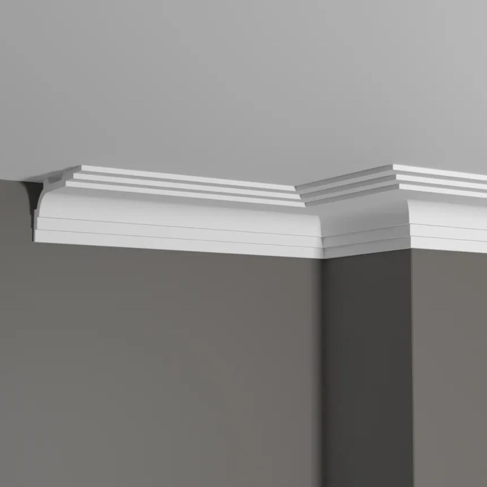 Потолочный плинтус под покраску Decor-Dizayn Грани DD515 2000×50×100