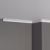 Потолочный плинтус под покраску Decor-Dizayn DD26 2000×19×19