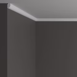 Потолочный плинтус под покраску Decor-Dizayn DD02 2000×12×19