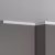 Потолочный плинтус под покраску Decor-Dizayn DD02 2000×12×19