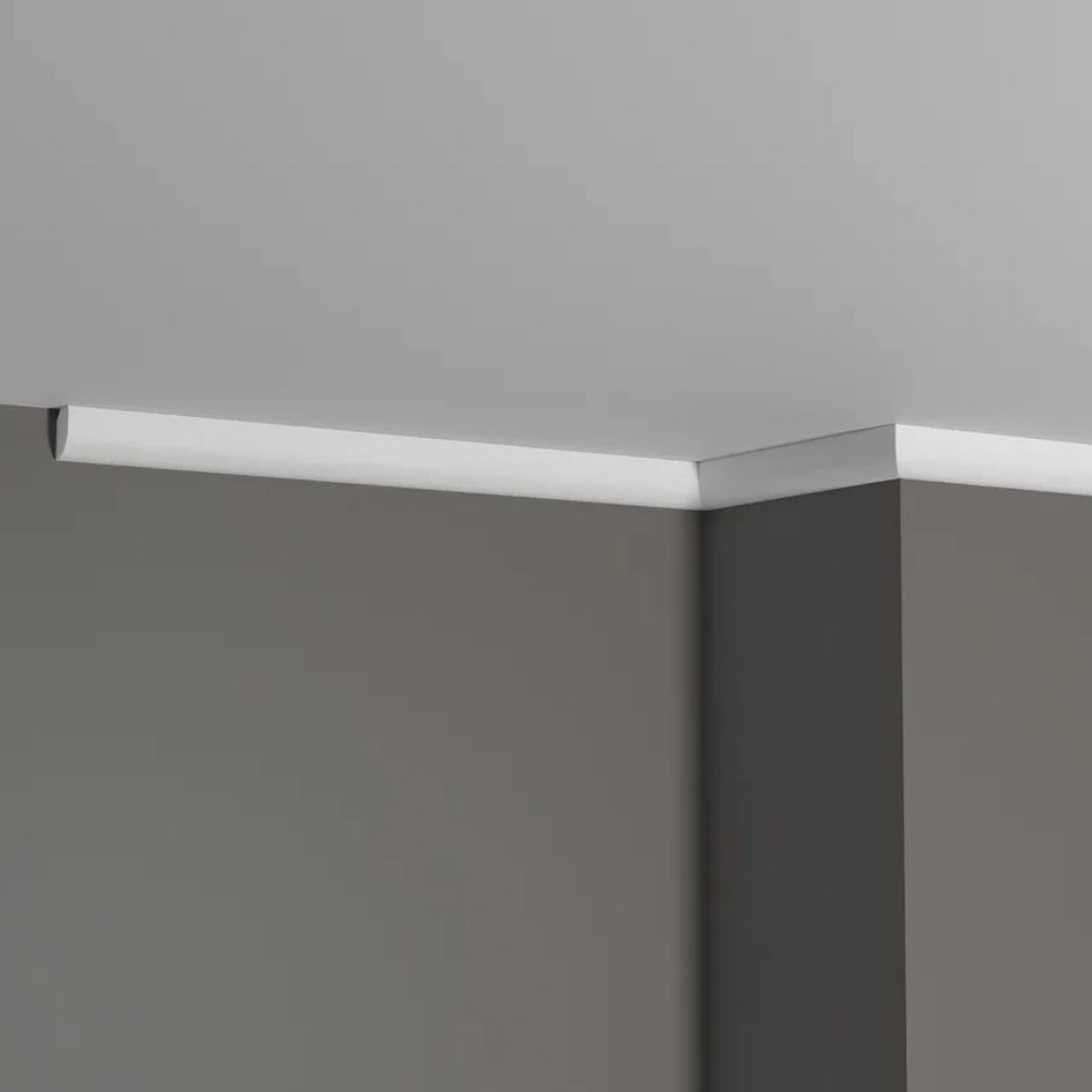 Потолочный плинтус под покраску Decor-Dizayn DD02 2000×12×19