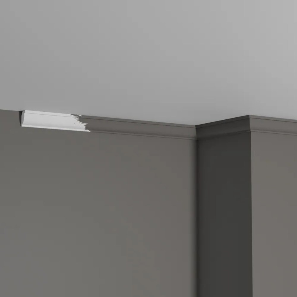 Потолочный плинтус под покраску Decor-Dizayn DD09 2000×14×21