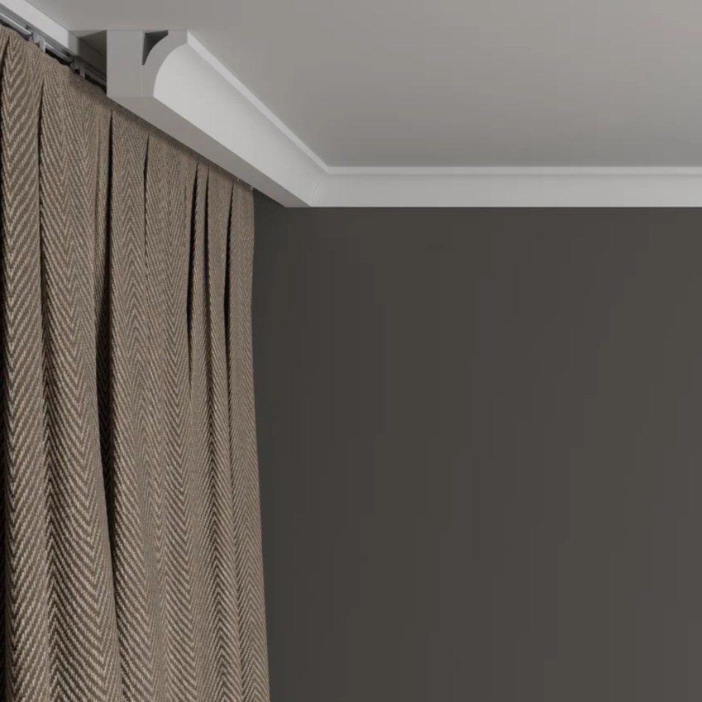 Потолочный плинтус под покраску Decor-Dizayn DD36 2000×20×29 фото в интерьере