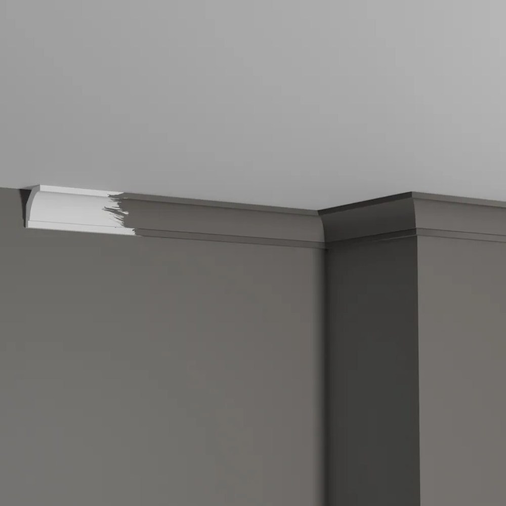 Потолочный плинтус под покраску Decor-Dizayn DD37 2000×30×30