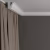 Потолочный плинтус под покраску Decor-Dizayn DD24 2000×24×39 фото в интерьере