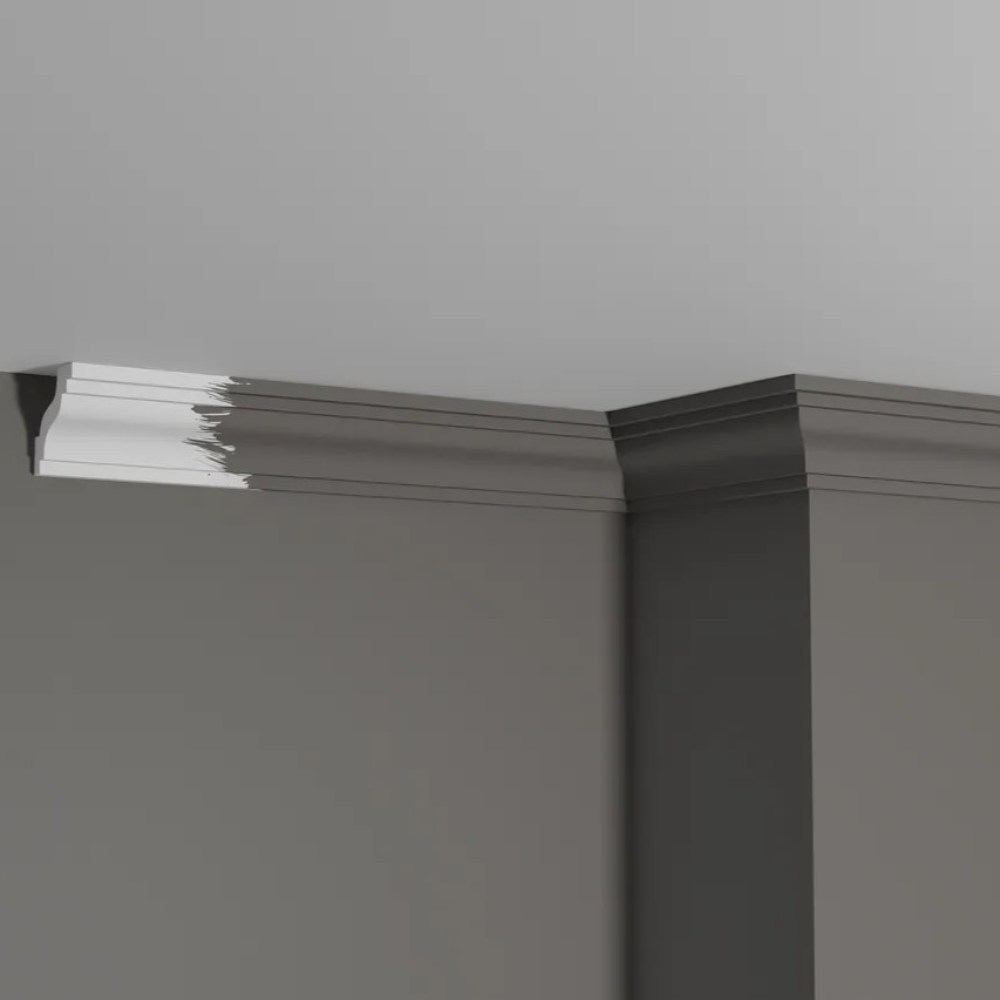 Потолочный плинтус под покраску Decor-Dizayn DD28 2000×40×41