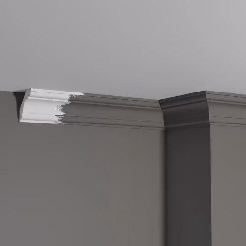 Потолочный плинтус под покраску Decor-Dizayn DD05 2000×49×49