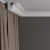 Потолочный плинтус под покраску Decor-Dizayn DD05 2000×49×49 фото в интерьере