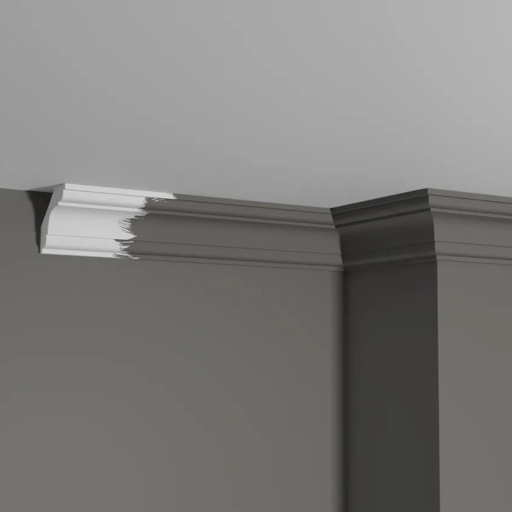 Потолочный плинтус под покраску Decor-Dizayn DD05 2000×49×49