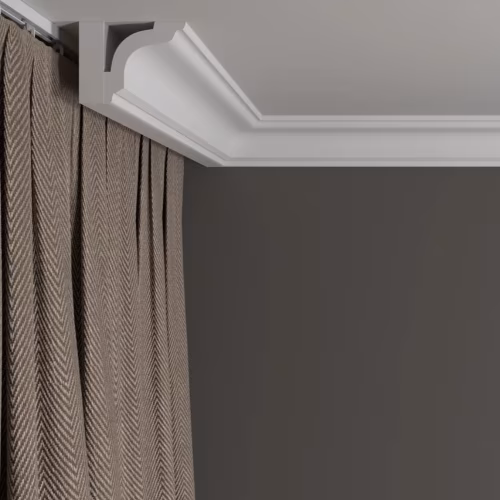 Потолочный плинтус под покраску Decor-Dizayn DD42 2000×50×50
