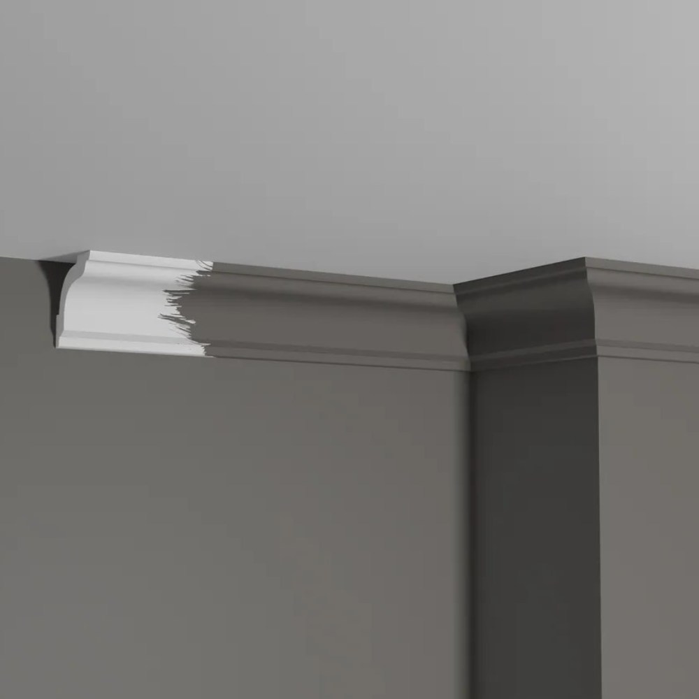 Потолочный плинтус под покраску Decor-Dizayn DD42 2000×50×50