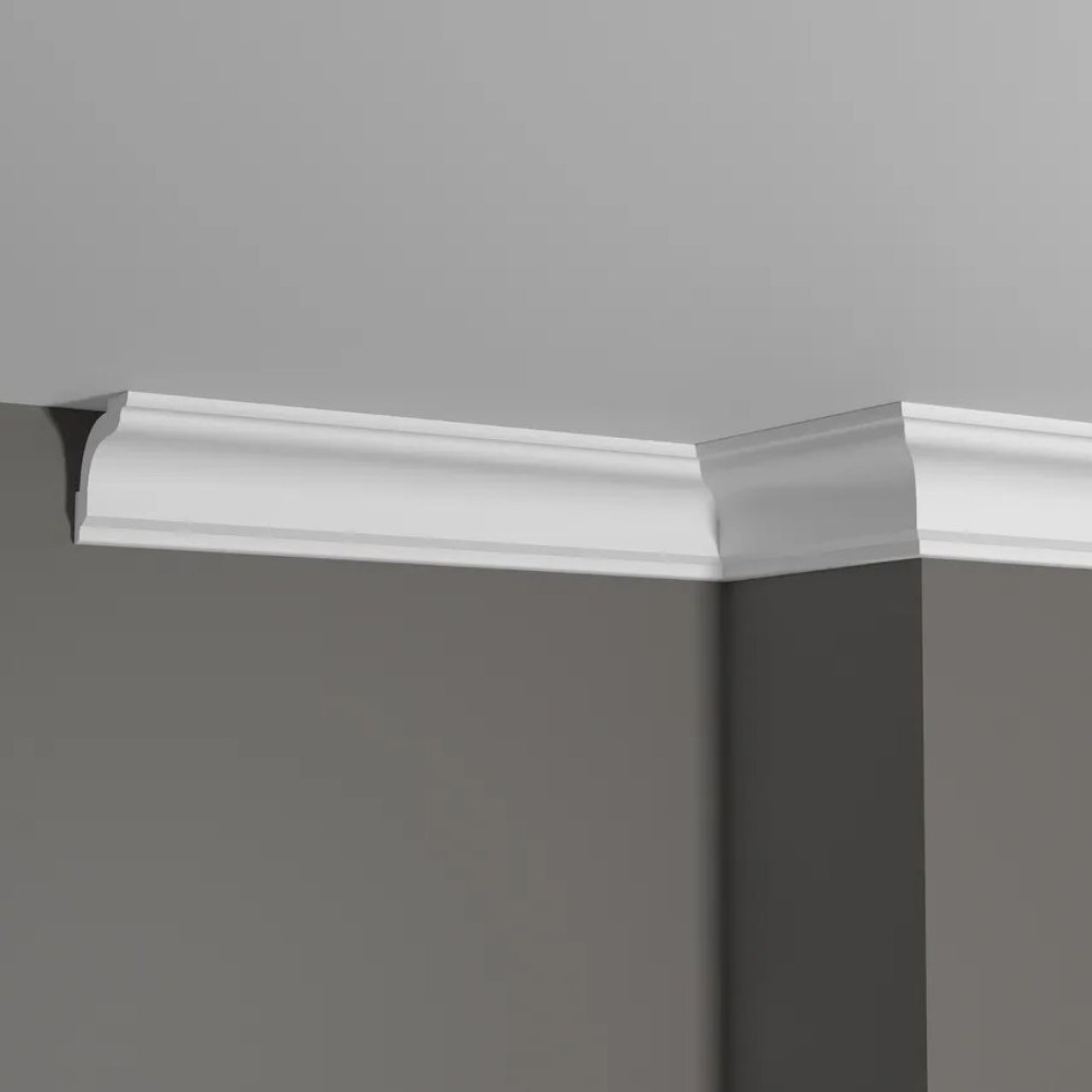 Потолочный плинтус под покраску Decor-Dizayn DD42 2000×50×50