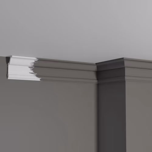 Потолочный плинтус под покраску Decor-Dizayn DD501 2000×31×59