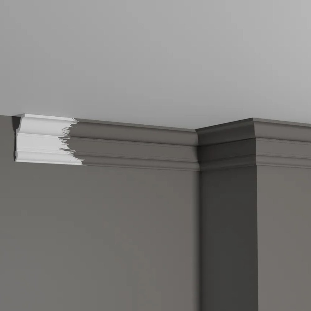 Потолочный плинтус под покраску Decor-Dizayn DD501 2000×31×59