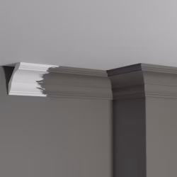 Потолочный плинтус под покраску Decor-Dizayn DD17 2000×69×65