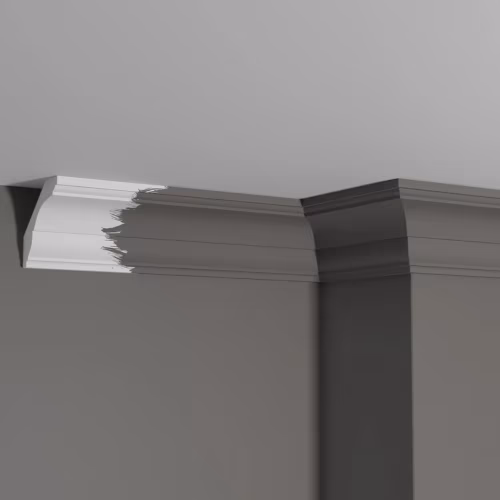 Потолочный плинтус под покраску Decor-Dizayn DD17 2000×69×65