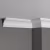 Потолочный плинтус под покраску Decor-Dizayn DD17 2000×69×65