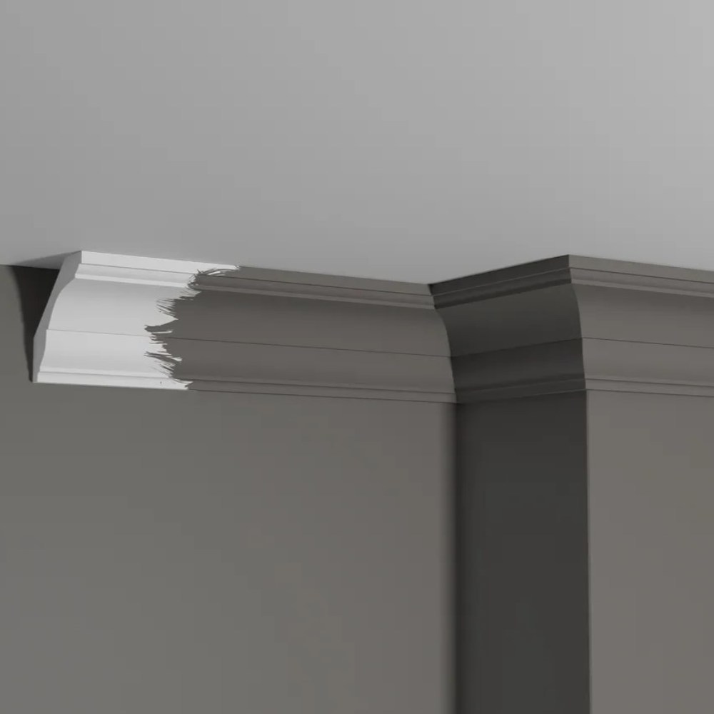 Потолочный плинтус под покраску Decor-Dizayn DD17 2000×69×65