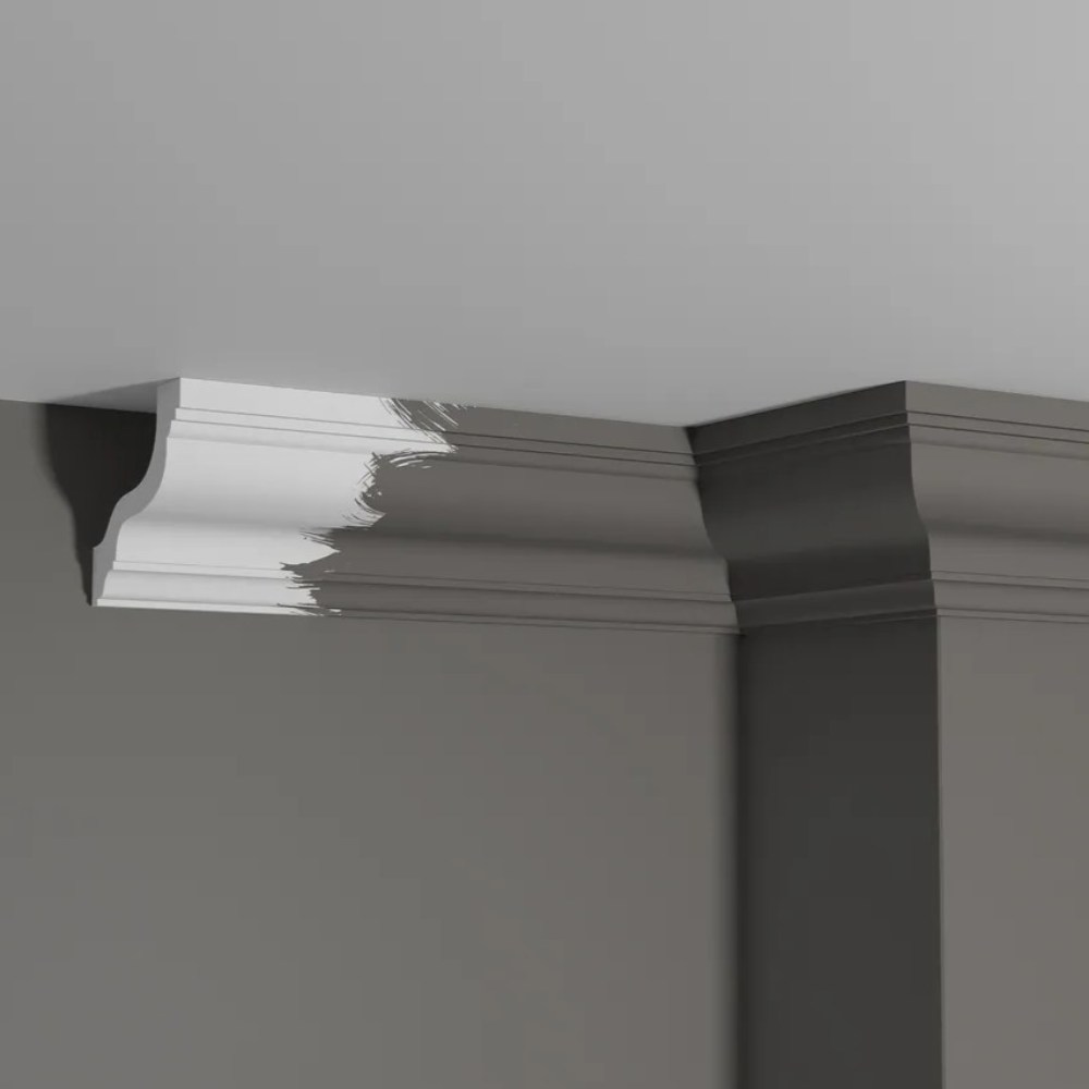 Потолочный плинтус под покраску Decor-Dizayn DD30 2000×82×74