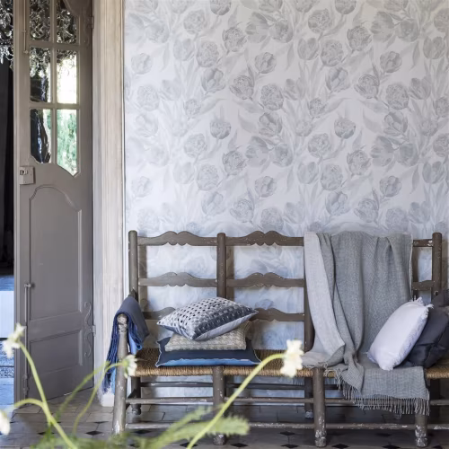 Обои Designers Guild Marquisette Fontainebleau-Porcelain PDG685/01